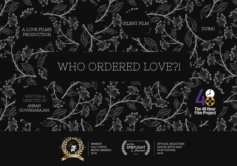 Who Ordered Love - Best Silent Film Award (United Arab Emirates)